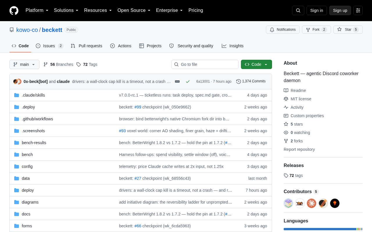 kowo-co/beckett on GitHub